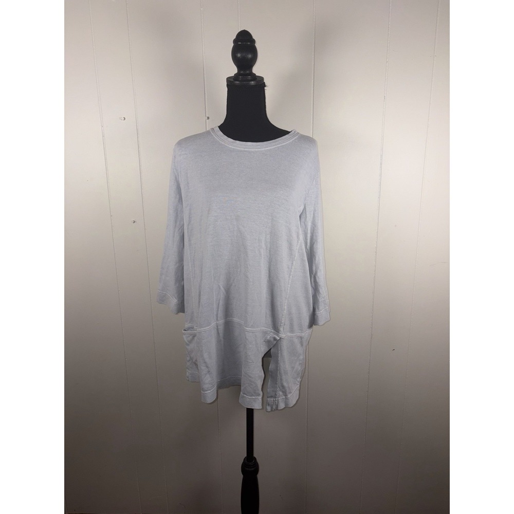 poetry JERSEY TUNIC Pigment-dyed hemp &‎ organic cotton Gray Size Us 12